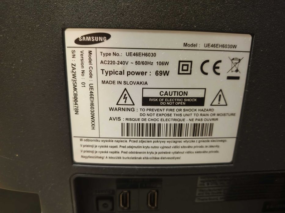 Telewizor Samsung Model: UE46EH6030W