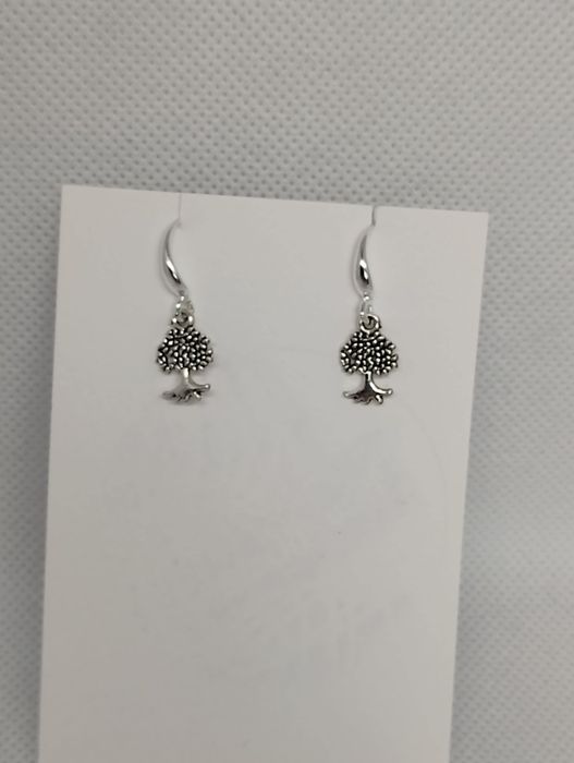 Kolczyki srebrne drzewa drzewka