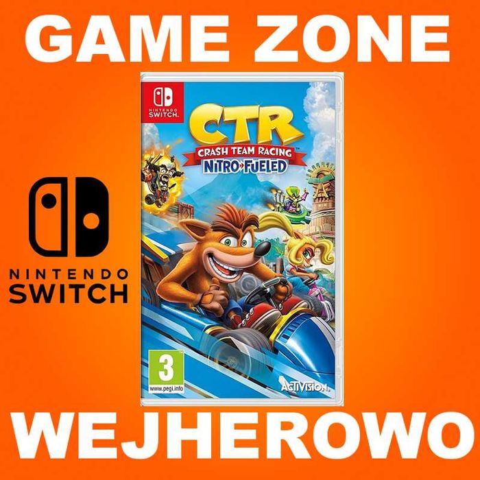 CTR Crash Team Racing Nintendo SWITCH + Lite + Oled = Wejherowo