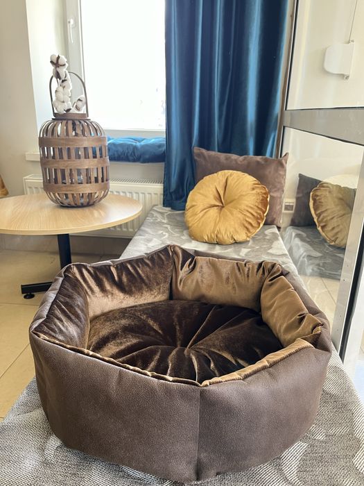 Лежак лежанка кругла для котів собак для животных кота спальне місце