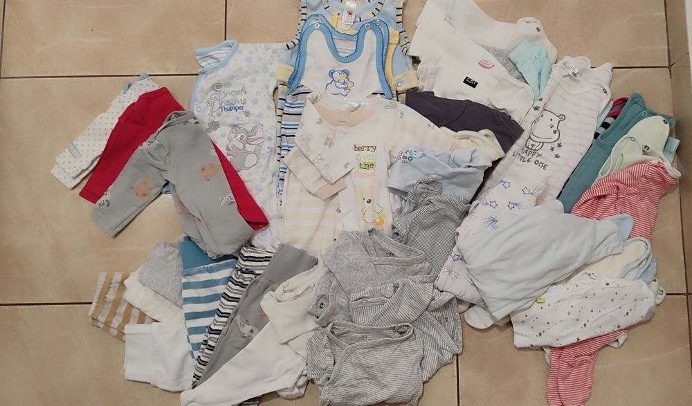 Ubranka niemowlęce dla chłopca paczka 56-68