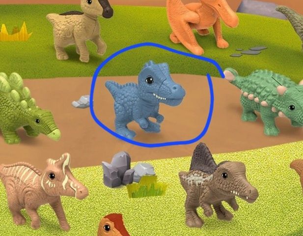 Обміняю будь-яких трьох на синього динозавра на 2 фото kinder natoons