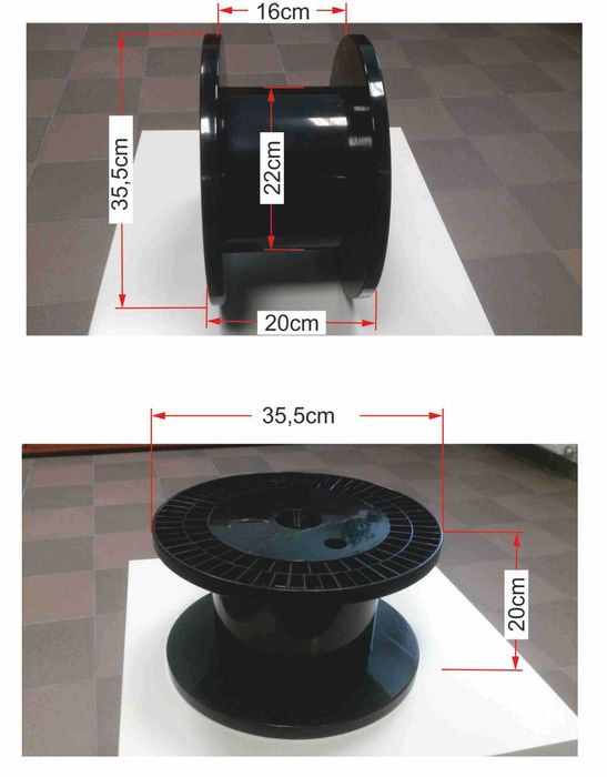 Szpula szpule po drucie na węże ogrodowe przewody 3 szt.
