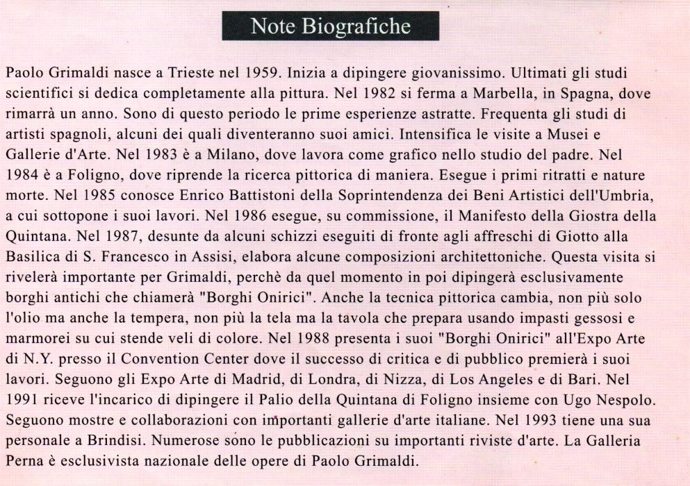 Litografias de Paolo Grimaldi