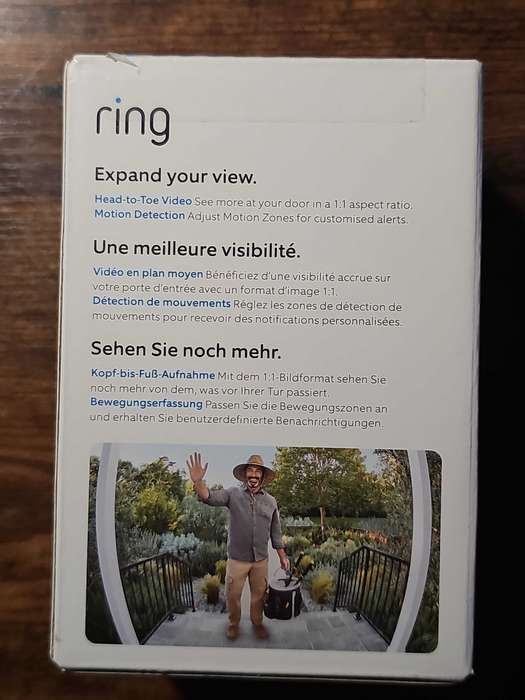 Ring  Wideodomofon Ip Video Doorbell Plus Nikiel Matowy Czarny