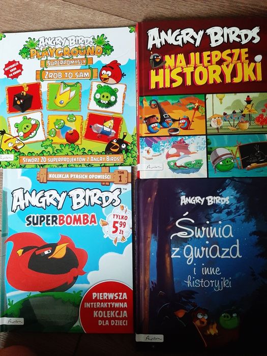 Zestaw 4 książek angry birds
