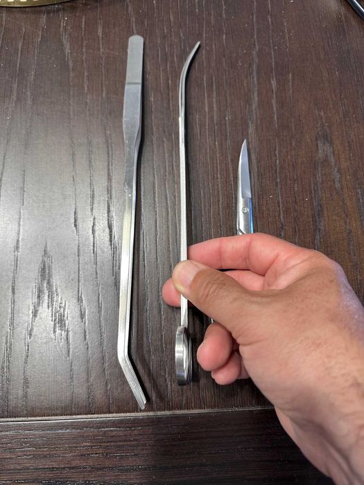 Tesouras para poda de plantas de aquários