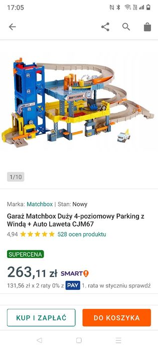 Garaż matchbox duzy