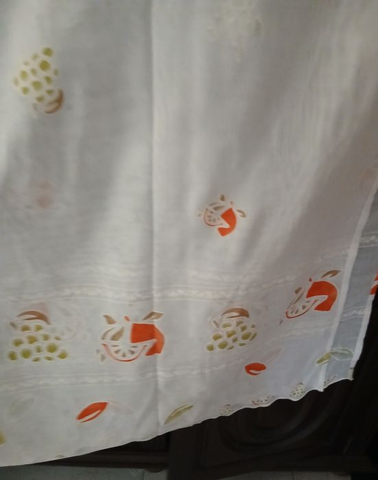 Par de cortinados de cozinha