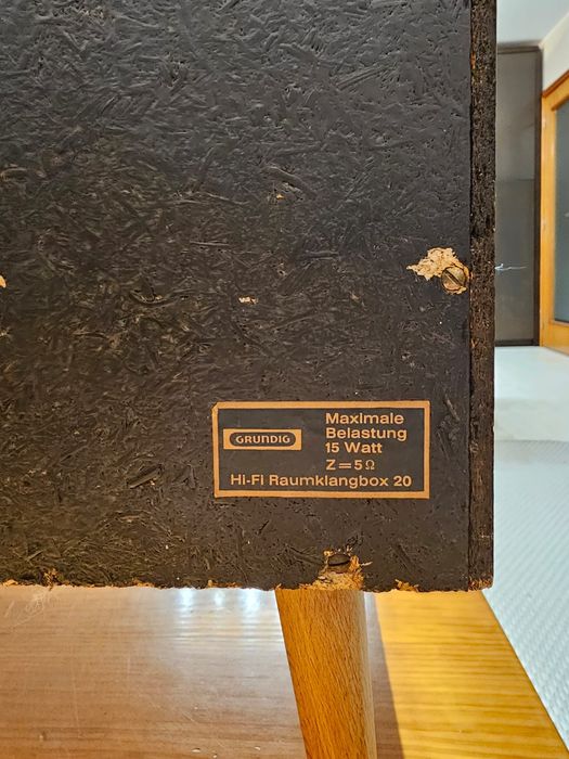 Colunas Grundig Box 20 Mid-Century Modern