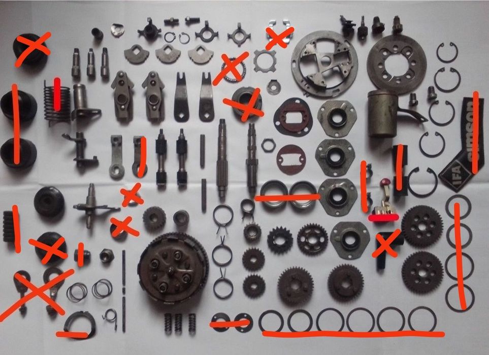 Деталі Simson S-50-S-51.