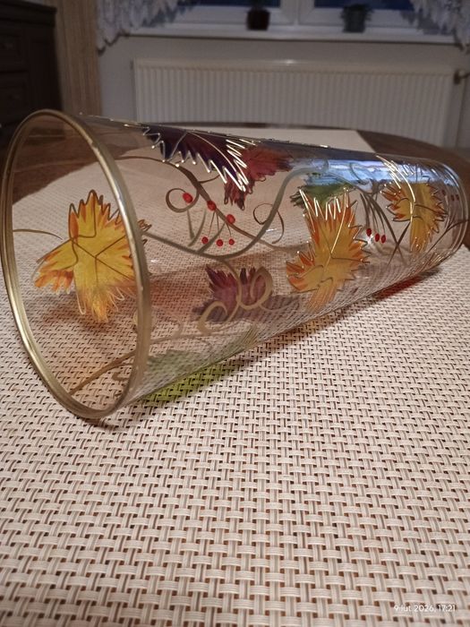 Szklany wazon - lata 60-te