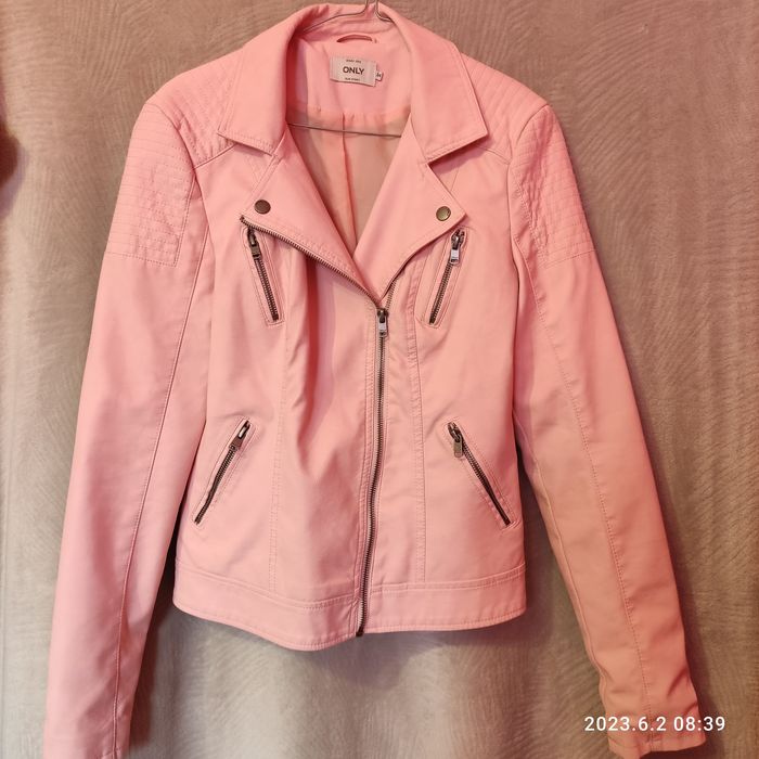 Kurtka ramoneska różowa rozm.34 Only