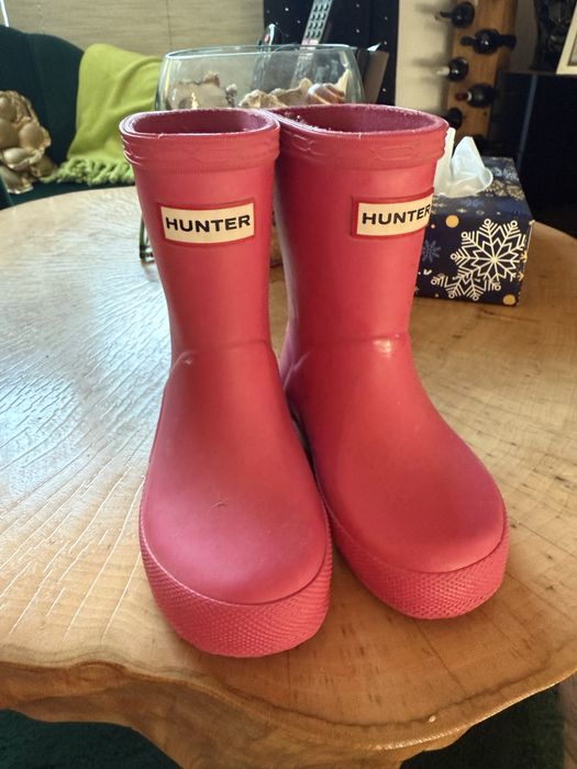 Kalosze Hunter 22 różowe dziewczynka