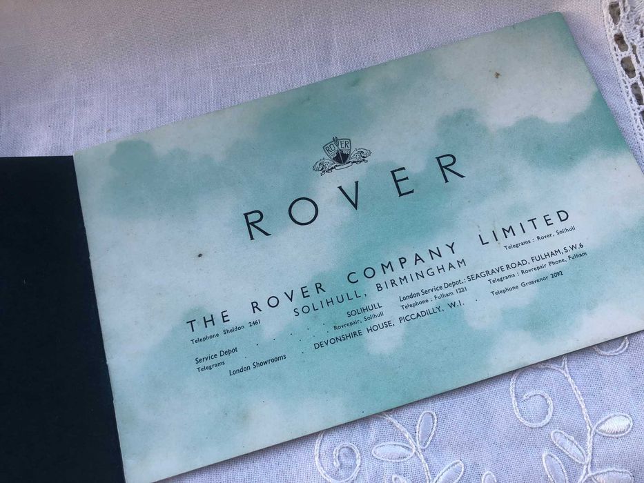 Rover Brochure - Sports Saloon 1947