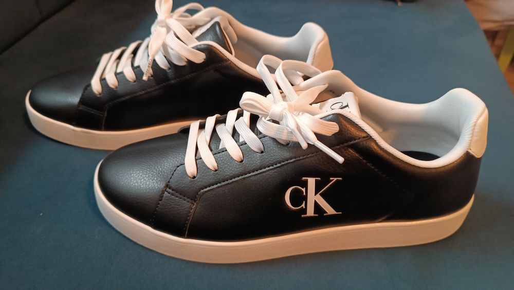 Buty męskie CK oryginalne Calvin Klein skórzane NOWE 45 rozmiar, Super okazja, polecam