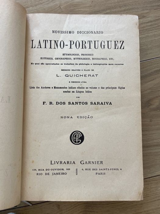 Diccionario Latino-Portuguez