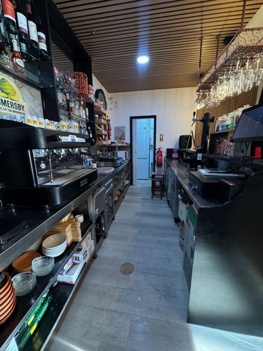 Café snack bar frente praia
