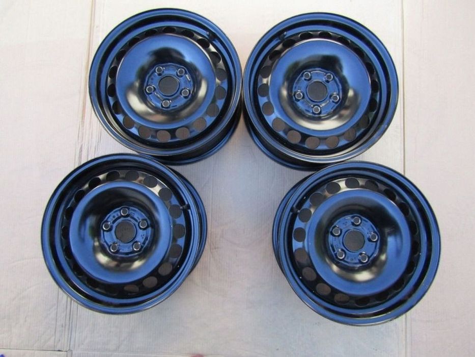4x felgi stalowe 16 vw passat b5 b6 b7 b8 b9 golf V VI VII caddy eos jetta touran 6,5 j 5x112 ET41 piasta 57,1 mm