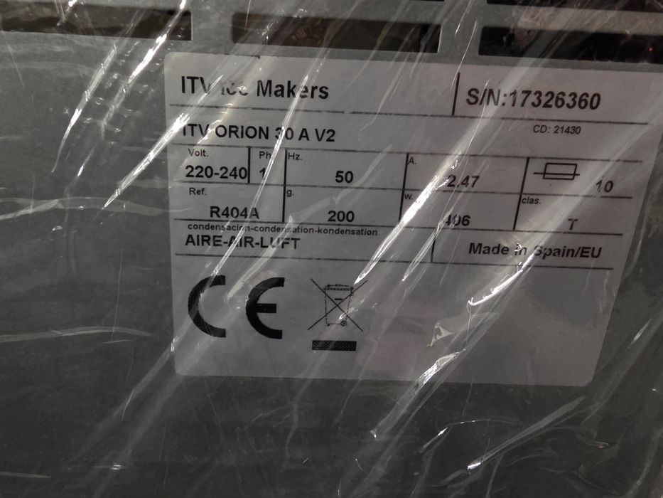 Vendo máquina de gelo industrial ITV ORION 30