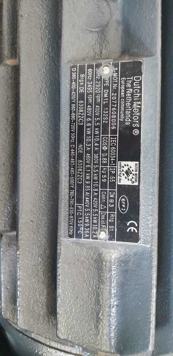 POMPA BARATTI 5,5 KW 400 Bar 120 m3/h