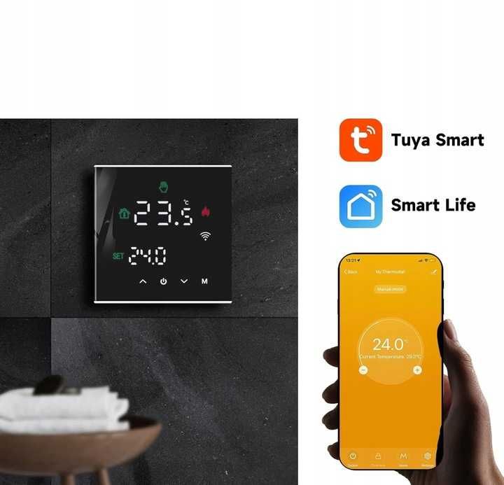 Inteligentny Programator Termostat Beok TGW60B Wi-Fi WPB APLIKACJA