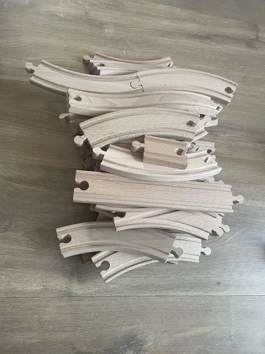 Kolejka drewniana ikea i lidl