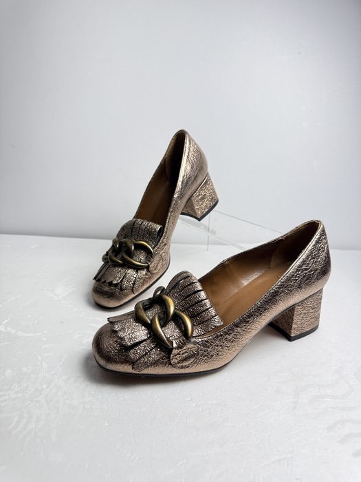 Czółenka skórzane Ovyé r.38 styl elegancki losfers