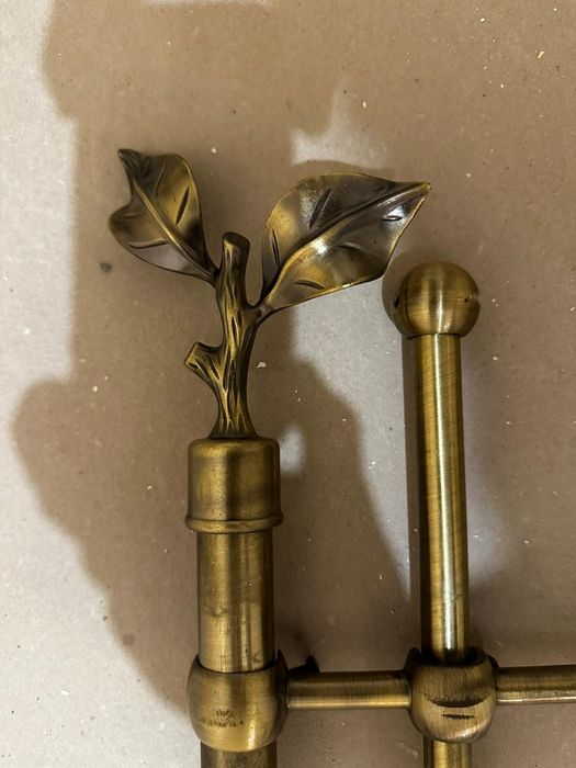 Karnisz podwójny satynowany