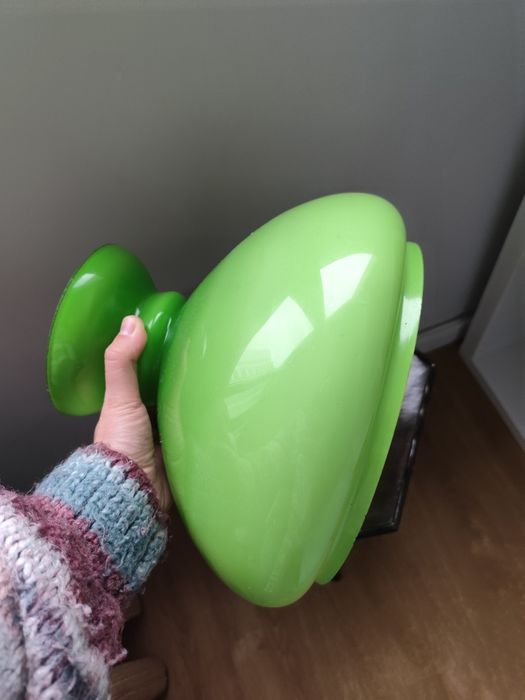 Abajur / candeeiro teto de louça verde