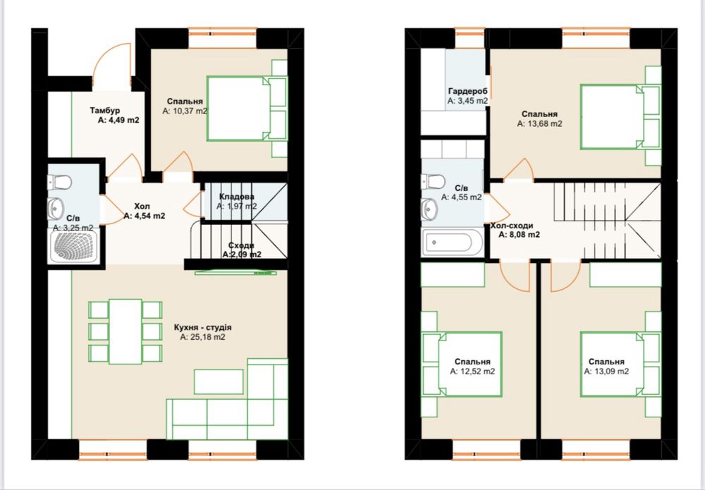 Новий таунхаус біля 3-ї школи в Бучі єОселя, постанови - ТАК
