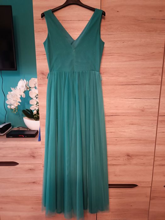 Sukienka maxi morska L