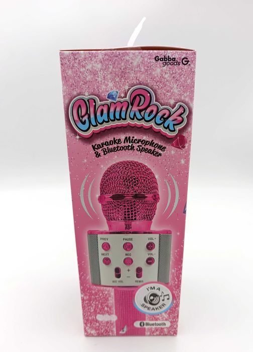 Mikrofon bezprzewodowy Bluetooth karaoke LETS GO MKF01 | różowy | NOWY