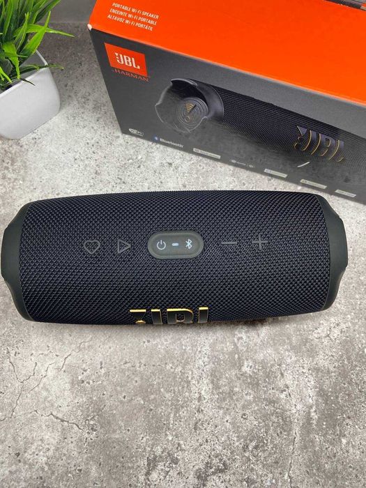 Колонка JBL Charge 5 wifi black оригінал (повний комплект)