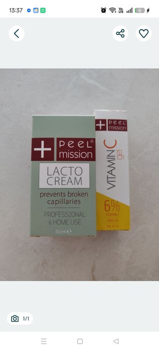 Zestaw serum witaminą C i lacto