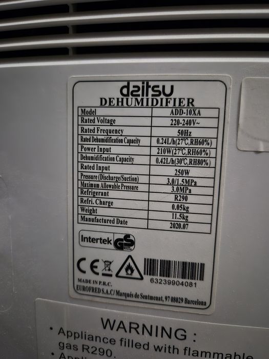 Desumidificador Daitsu muito bom estado