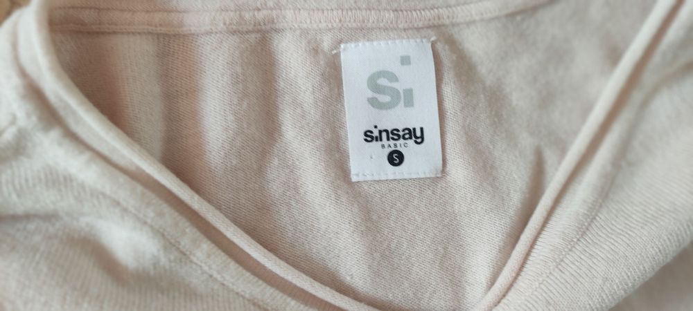 Sweter damski różowy Sinsay r. s