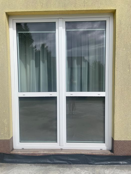 Drzwi tarasowe z roletami
