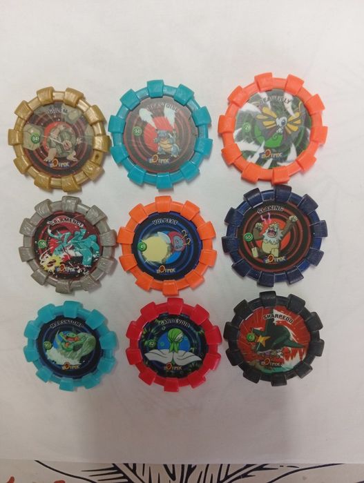 Tazos Pokémon Boinx originais