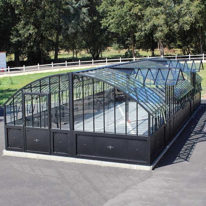 Francuska szklarnia w stylu RETRO LAMS Aluminium szkło hartowane