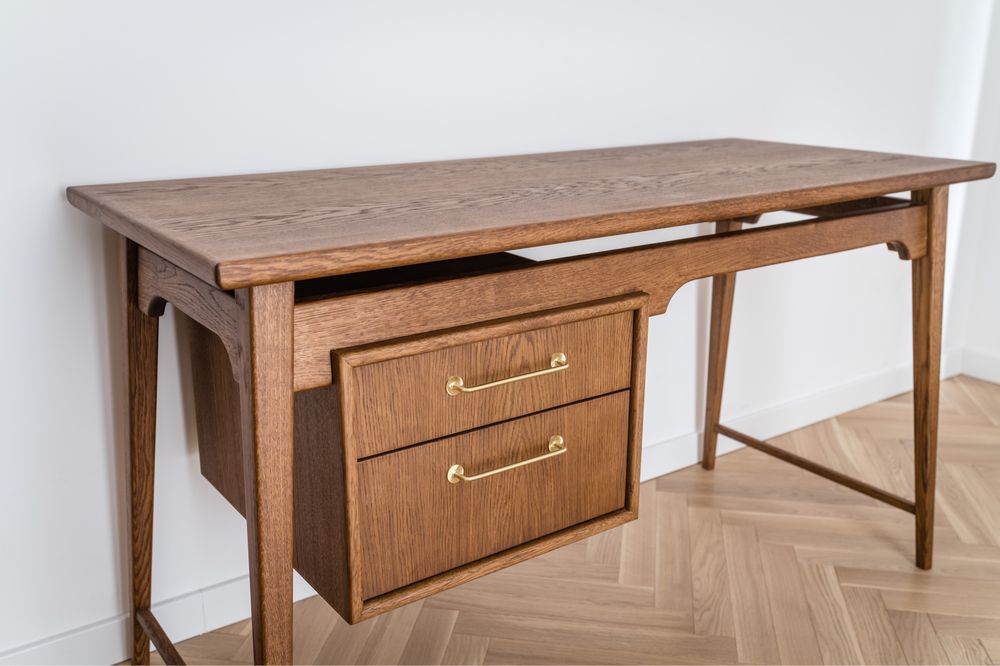 Biurko duńskie drewniane  vintage mid century design