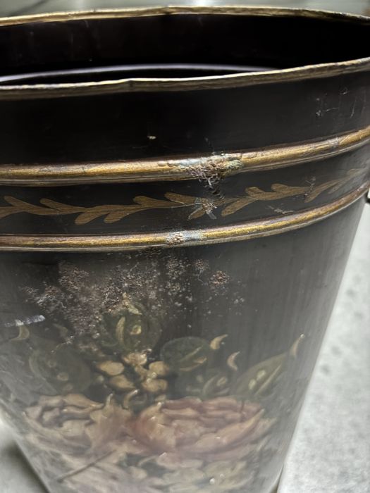 Suporte guarda-chuva em latão, pintado à mão