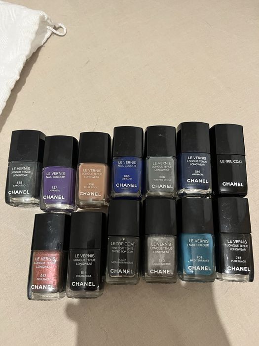 великий лот оригінальних лаків для нігтів Chanel Le Vernis / Люкс