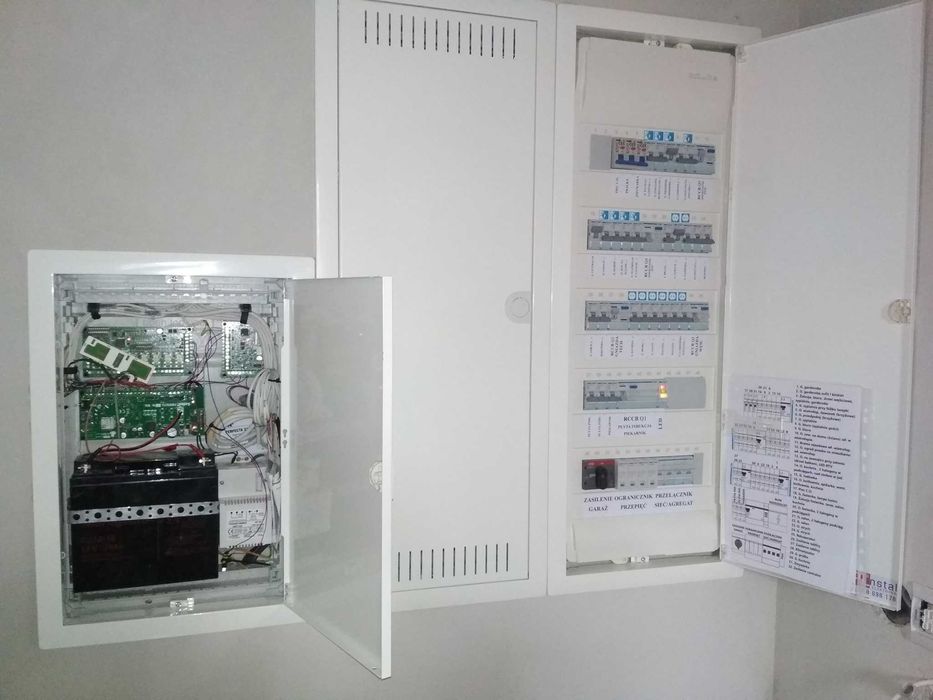 Tablica elektryczna, rozdzielnica, gotowa do montażu, prefabrykacja