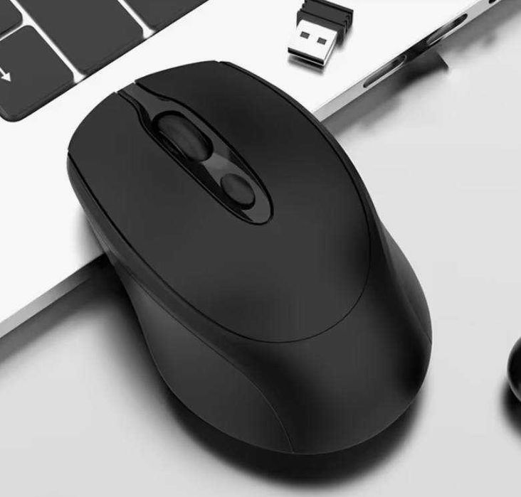 Нова бездротова мишка - безшумні кнопки 2 режими радіо