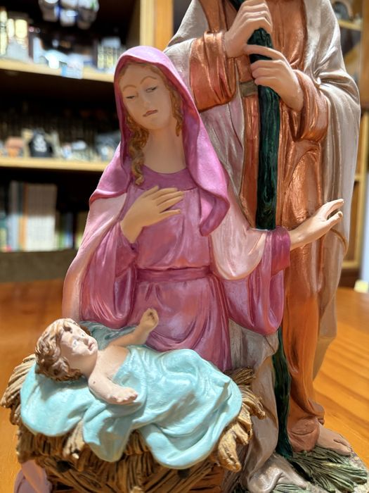 Sagrada família pintada à mão