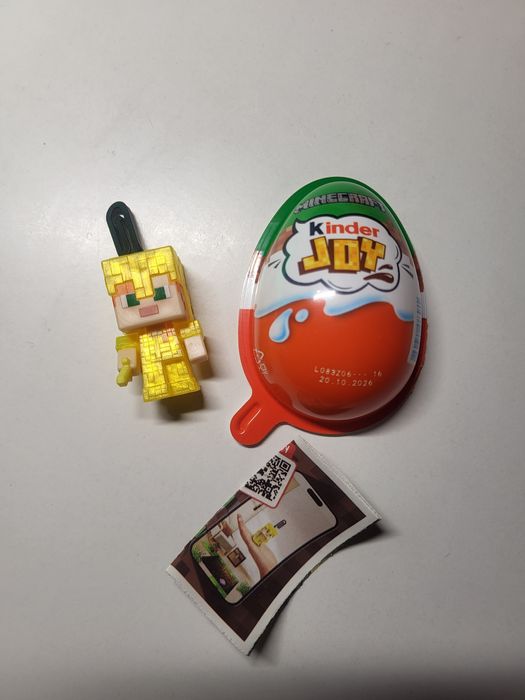 Kinder joy Minecraft alex złota