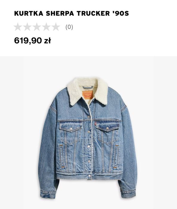 Kurtka Levis Sherpa Trucker’90 z kożuszkiem