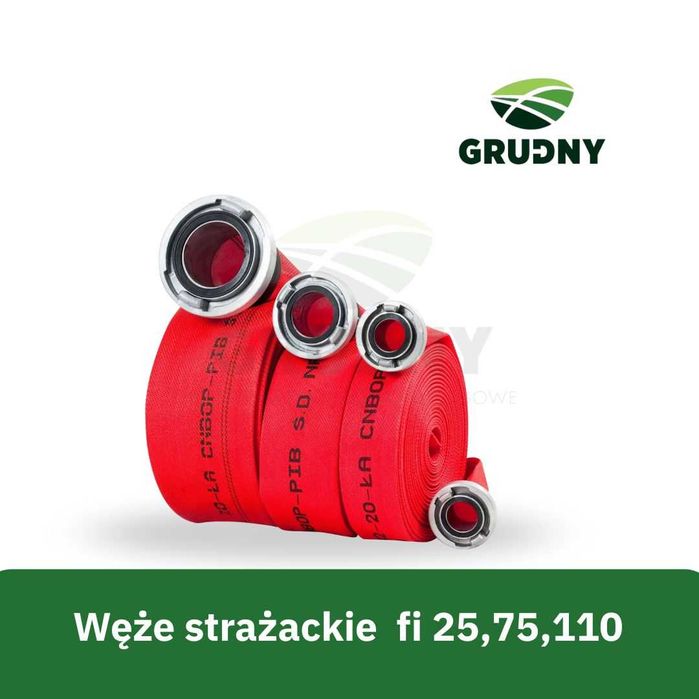 Wąż strażacki tłoczony Bezalin czerwony 3"  75mm 20m