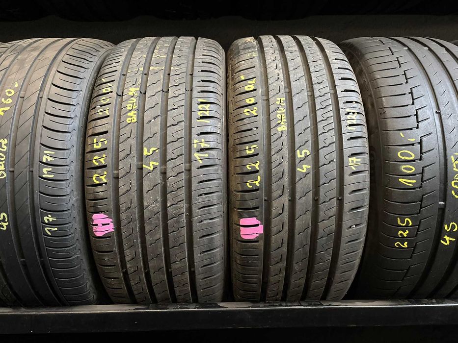 2X OPONY LETNIE 225/45R17 94Y Barum Bravuris 5 HM XL Rant Ochronny 8.3MM 2022R SPRAWDZONE!
